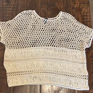 Daytrip Cream Crochet Blouse